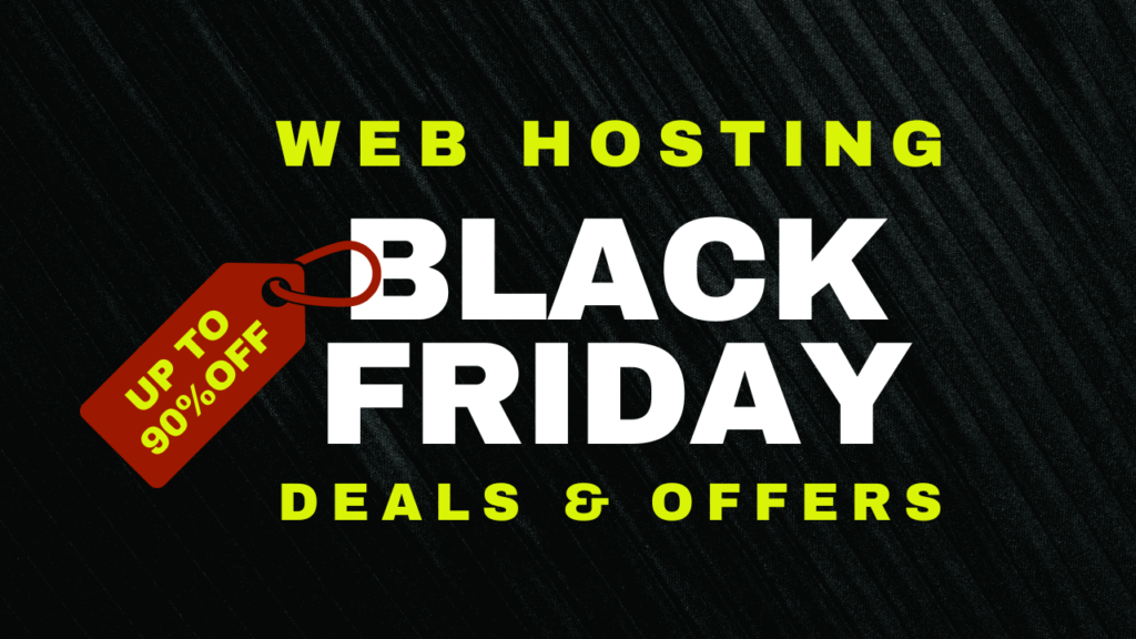web hosting black friday cyber monday deals