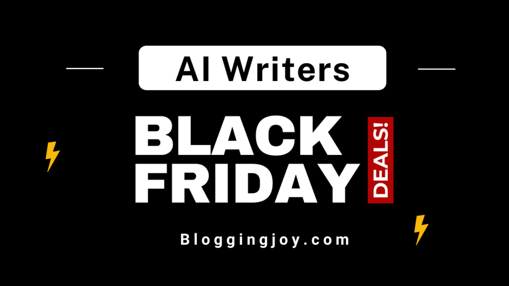 best ai writer black friday cyber monday sale