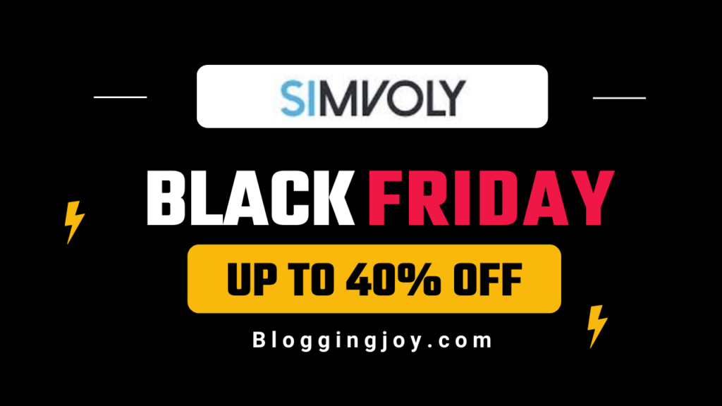 simvoly black friday cyber monday sale