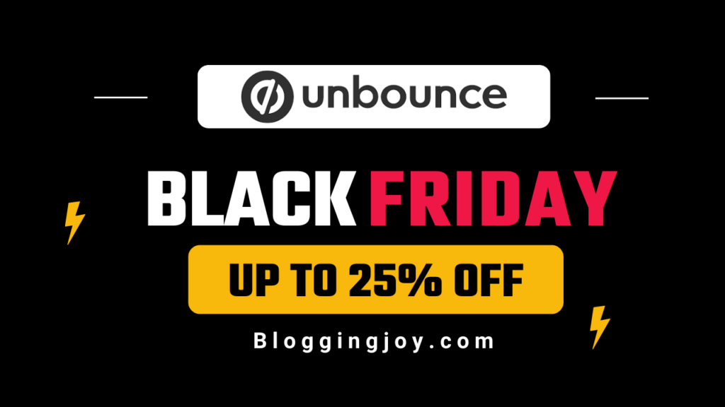 unbounce black friday cyber monday sale