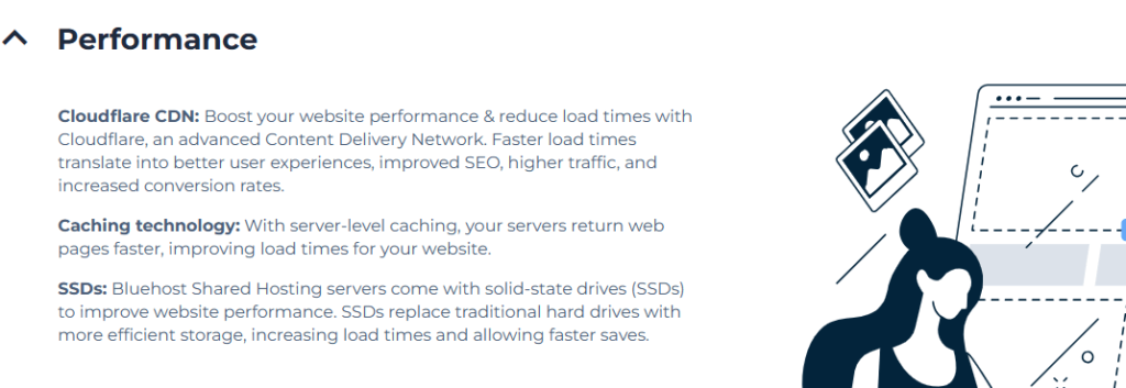 bluehost performance features review