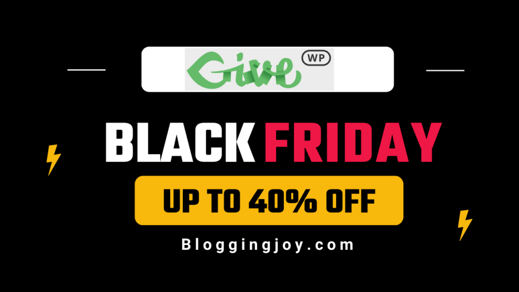 GiveWP Black Friday Cyber Monday Sale