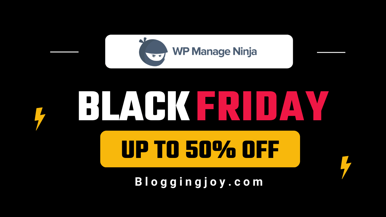 WP Manage Ninja Black Friday Cyber Monday Sale