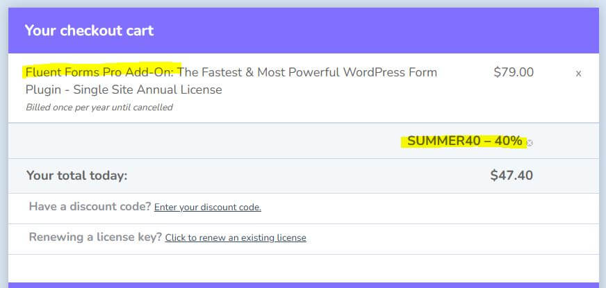 Fluent Forms Coupon Code 2025
