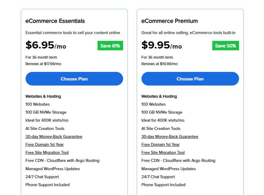 bluehost WooCommerce hosting pricing review