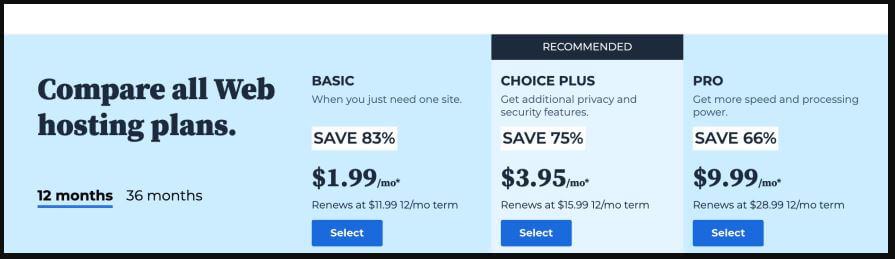 which bluehost plan is best to choose in 2025
