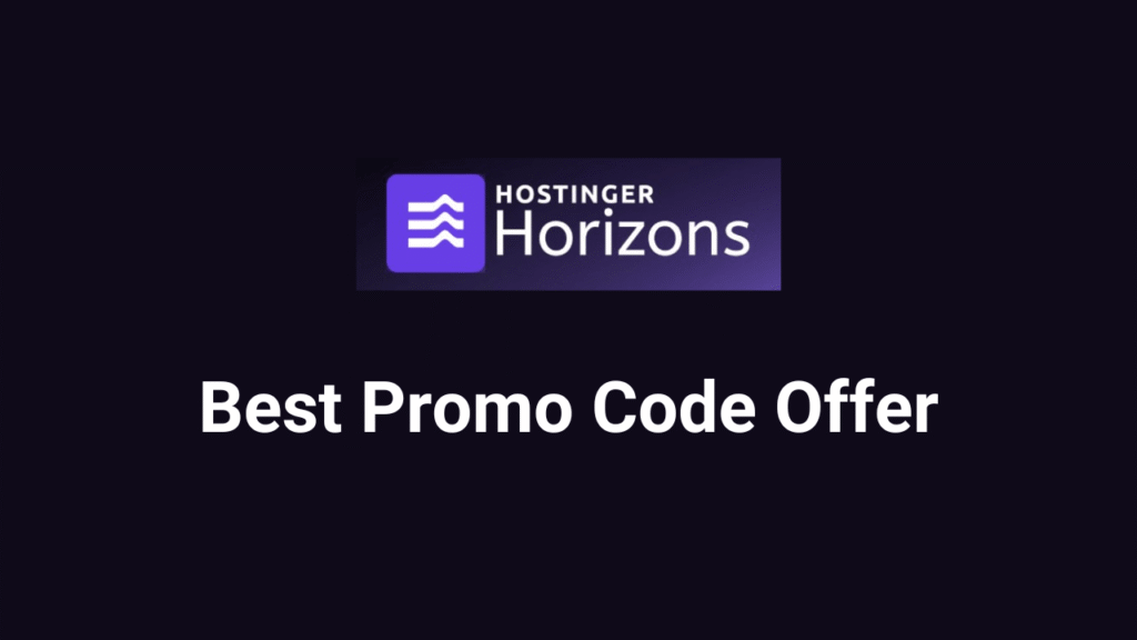 Hostinger Horizons coupon