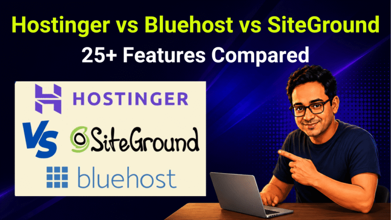 hostinger vs bluehost vs siteground